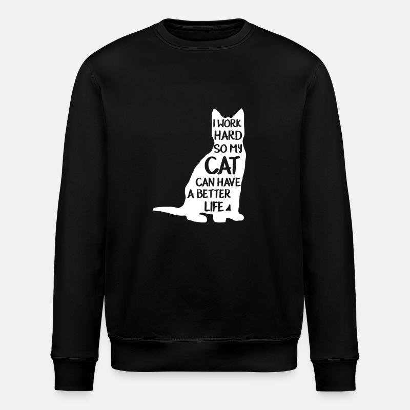 chat avec exigeant - Sweat bio ROLLER Stanley/Stella Unisexe - noir