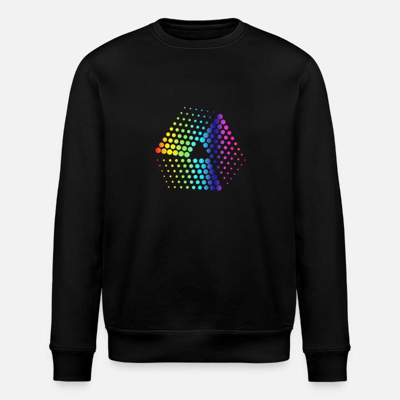 abstract dots - Stanley/Stella ROLLER Unisex Organic Sweatshirt - black