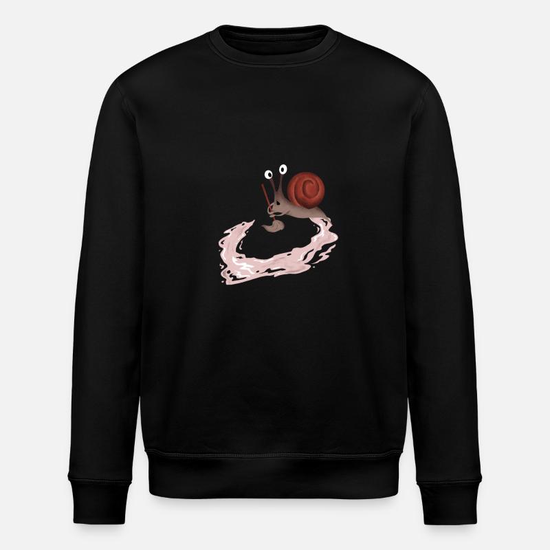 Dumme Schnecke Geschenk - Stanley/Stella Unisex Bio-Sweatshirt ROLLER - Schwarz