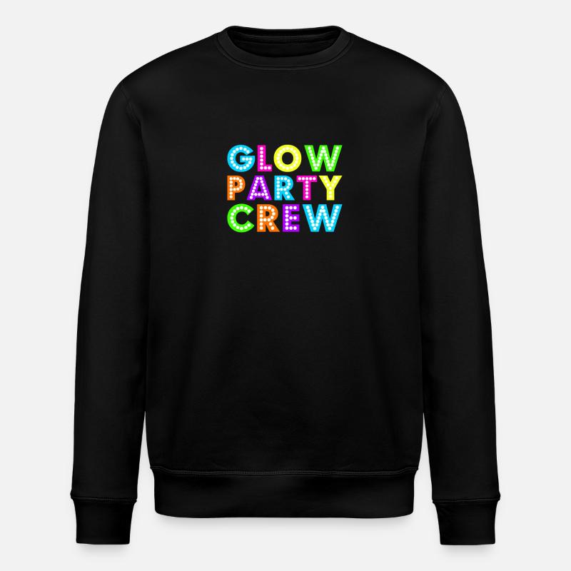 Glow Party Crew - Sweat bio ROLLER Stanley/Stella Unisexe - noir