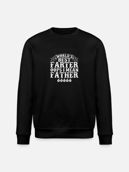World's Greatest Farter - Stanley/Stella ROLLER Unisex Organic Sweatshirt - black