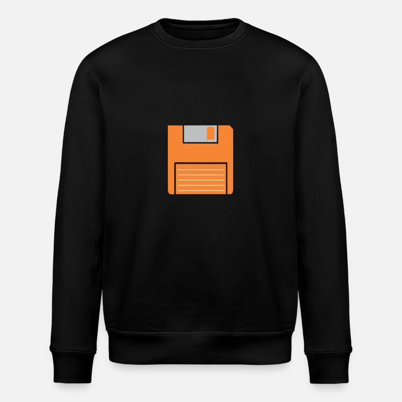 Retro-Diskette - Stanley/Stella Unisex Bio-Sweatshirt ROLLER - Schwarz