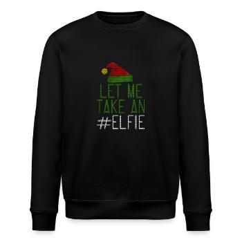Let Me Take An Elfie Ugly Style - Stanley/Stella Unisex Bio-Sweatshirt ROLLER - Schwarz - Vorne - Nik (191cm)