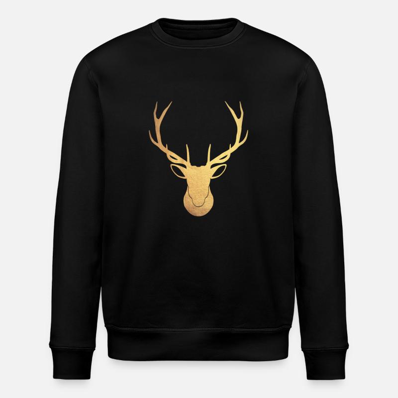 Goldener Hirsch - Sweat bio ROLLER Stanley/Stella Unisexe - noir
