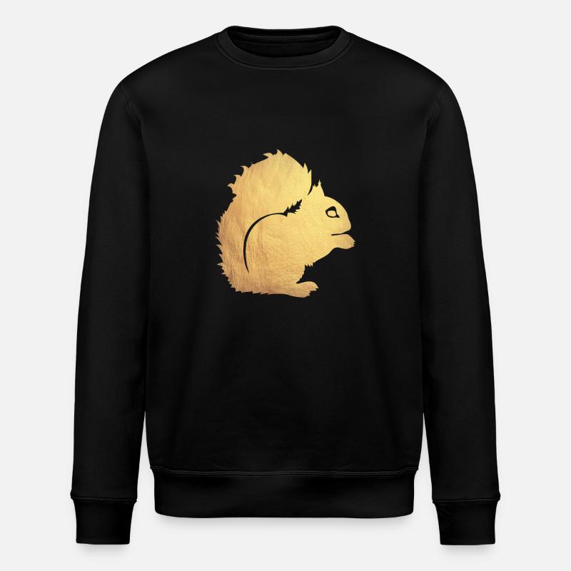 gold eichhörnchen - Stanley/Stella Unisex Bio-Sweatshirt ROLLER - Schwarz