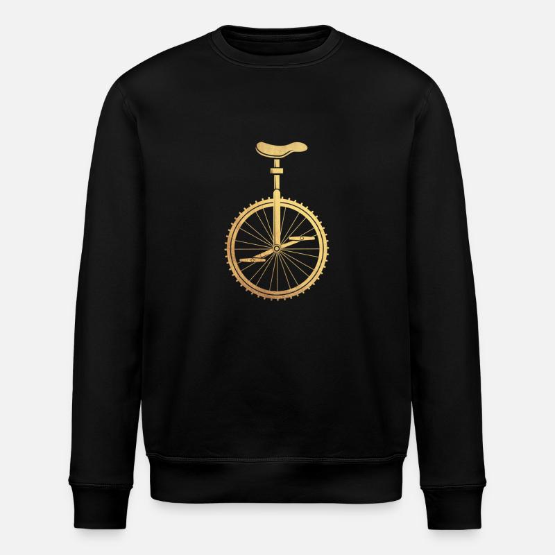 Gold Einrad - Stanley/Stella Unisex Bio-Sweatshirt ROLLER - Schwarz