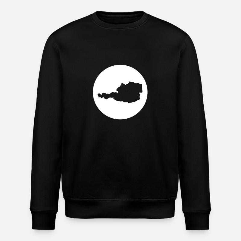 Austria - Stanley/Stella ROLLER Unisex Organic Sweatshirt - black
