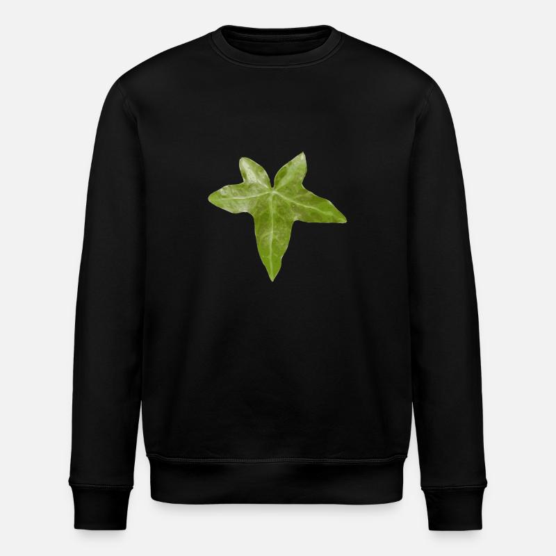 ivy leaf - Stanley/Stella ROLLER Unisex Organic Sweatshirt - black