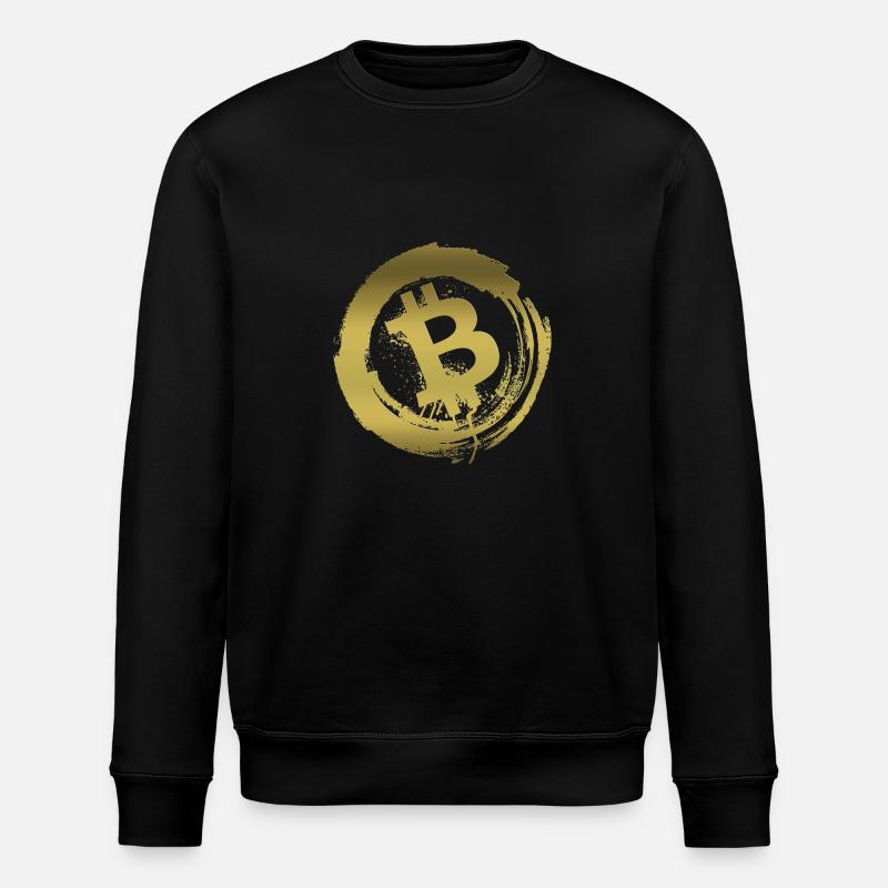Bitcoin in Gold - Stanley/Stella Unisex Bio-Sweatshirt ROLLER - Schwarz