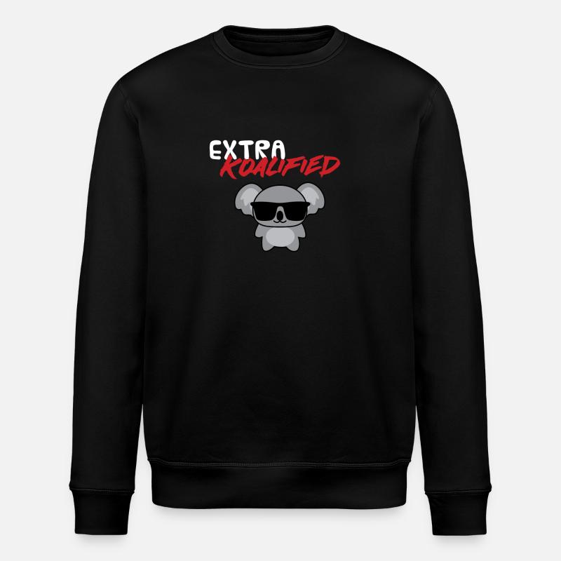 Koala - T-shirt - Sunglasses - Extra - Stanley/Stella ROLLER Unisex Organic Sweatshirt - black