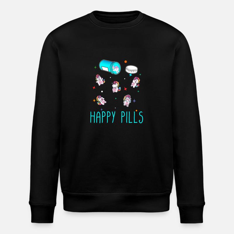 Happy Pills - Sweat bio ROLLER Stanley/Stella Unisexe - noir