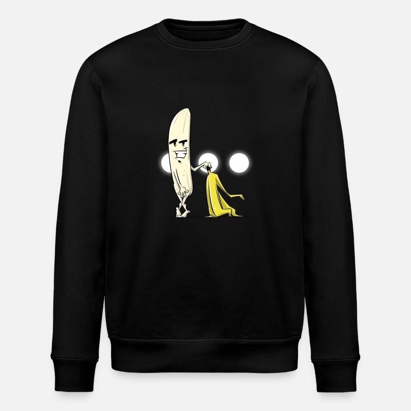 Drôle de banane nue - Sweat bio ROLLER Stanley/Stella Unisexe - noir