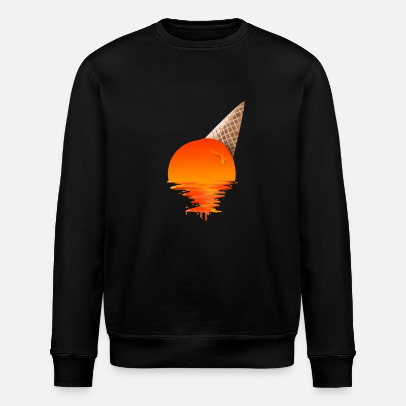 Crème glacée Sunset - Sweat bio ROLLER Stanley/Stella Unisexe - noir