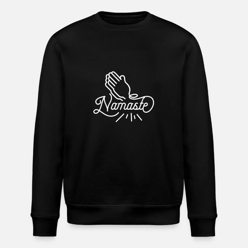 Namaste - Blanc - Sweat bio ROLLER Stanley/Stella Unisexe - noir