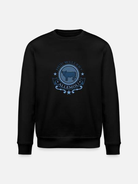 Heimat bedeutet Westerwald GESCHENK - Stanley/Stella Unisex Bio-Sweatshirt ROLLER - Schwarz