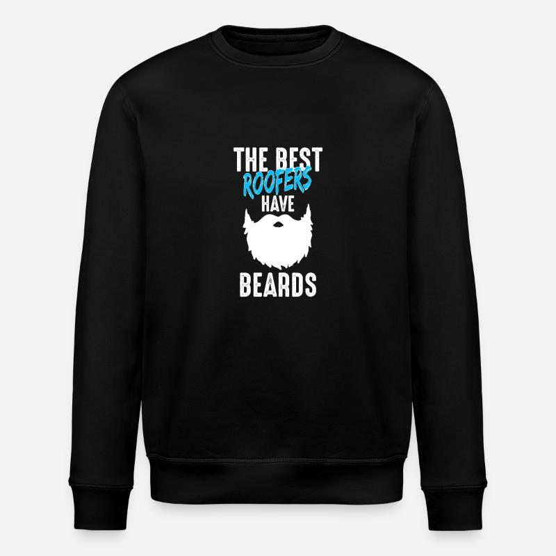 Master roofer roofer beard gift - Stanley/Stella ROLLER Unisex Organic Sweatshirt - black
