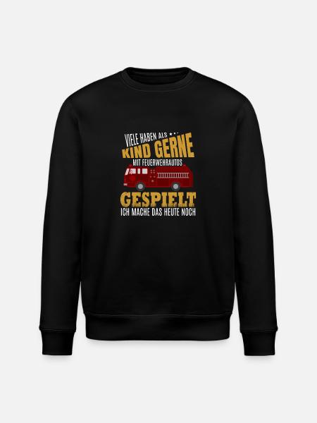 firetruck2 - Stanley/Stella Unisex Bio-Sweatshirt ROLLER - Schwarz