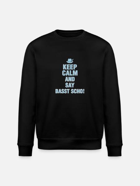 Bavarian funny! Bayern hat gift - Stanley/Stella ROLLER Unisex Organic Sweatshirt - black