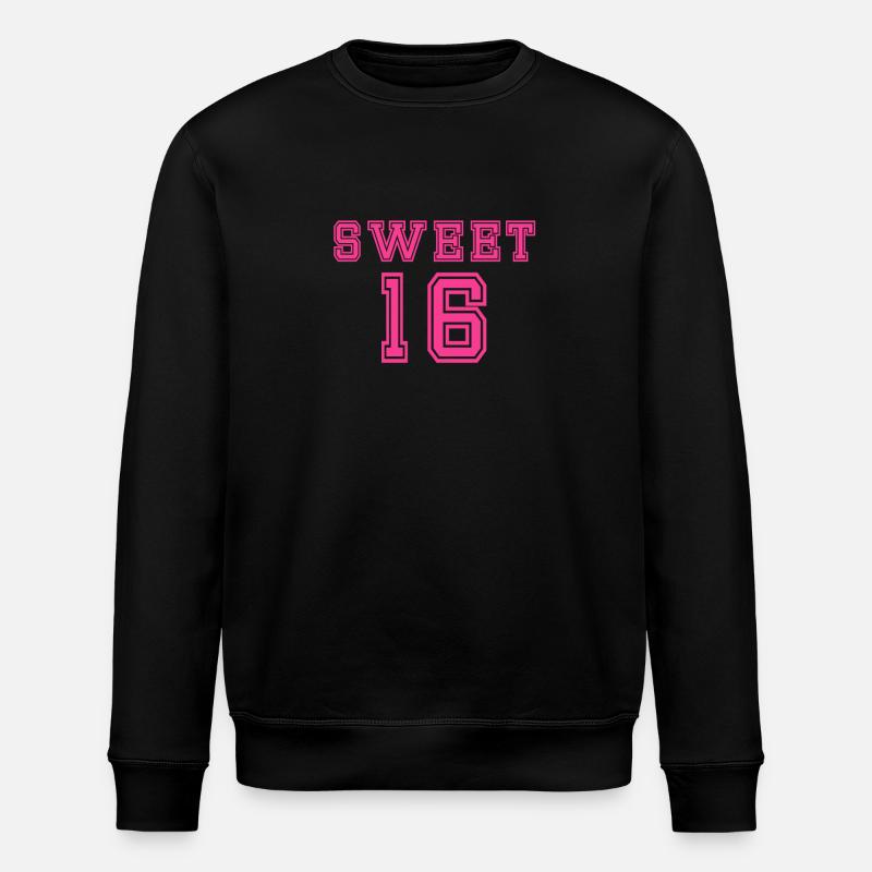 Süßes 16 T-Shirt - Stanley/Stella Unisex Bio-Sweatshirt ROLLER - Schwarz