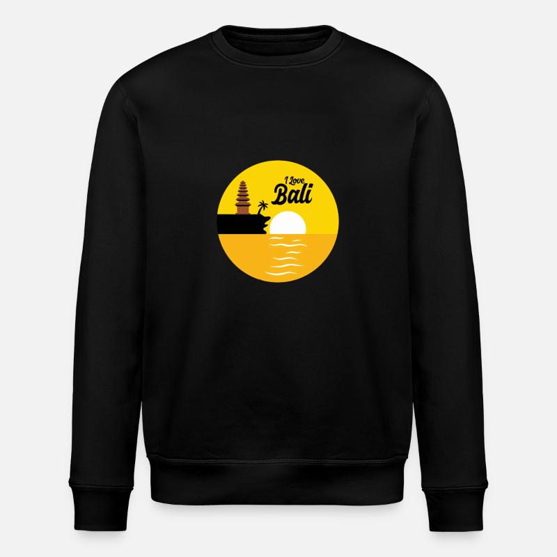 I love Bali - Stanley/Stella Unisex Bio-Sweatshirt ROLLER - Schwarz