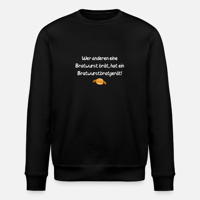 Bratwurstbratgerät Bratwurst Grillen Geschenk - Stanley/Stella Unisex Bio-Sweatshirt ROLLER - Schwarz