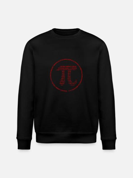 Pi - Pi Day - red - Stanley/Stella ROLLER Unisex Organic Sweatshirt - black