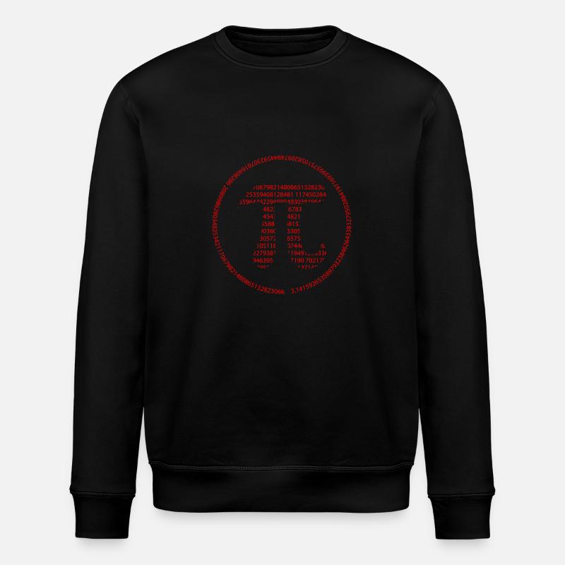Pi - Pi Day - red - Stanley/Stella ROLLER Unisex Organic Sweatshirt - black