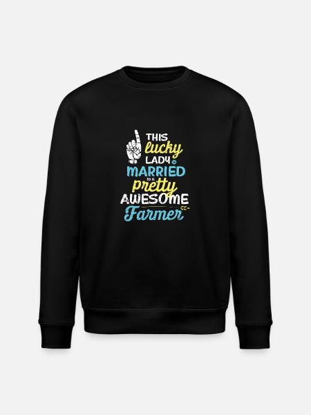Pretty awesome farmer - Stanley/Stella ROLLER Unisex Organic Sweatshirt - black