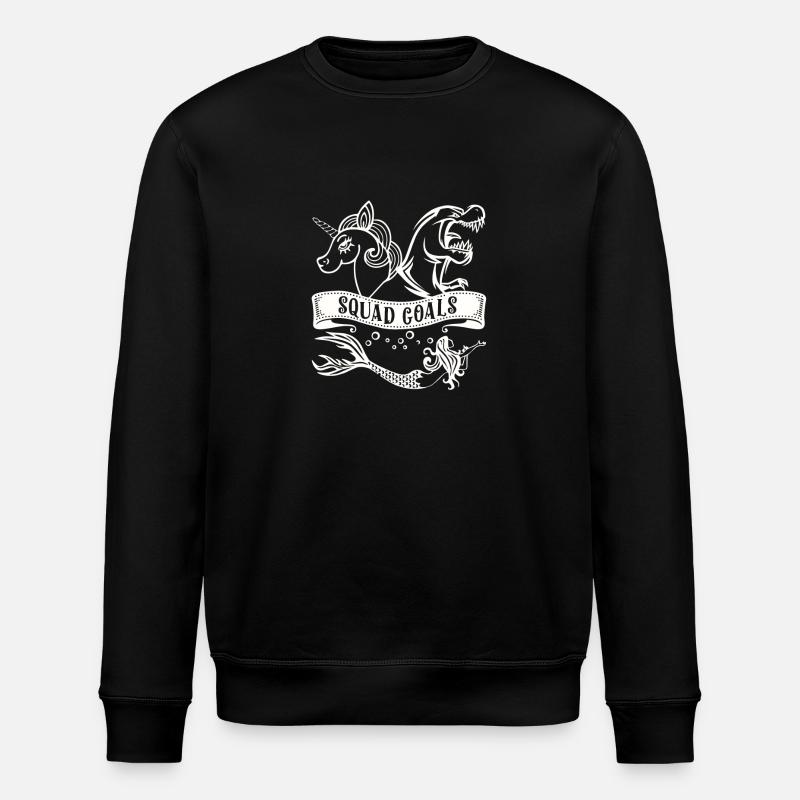 Squad Goals Fantasy Gift - Stanley/Stella ROLLER Unisex Organic Sweatshirt - black