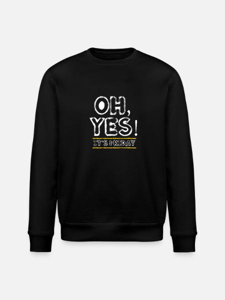 Friday - weekend - closing time - Stanley/Stella ROLLER Unisex Organic Sweatshirt - black