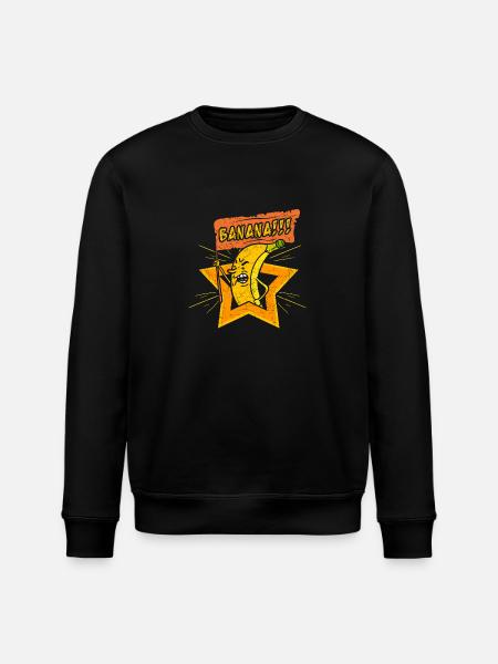 Banana - Banana Riot - Stanley/Stella ROLLER Unisex Organic Sweatshirt - black