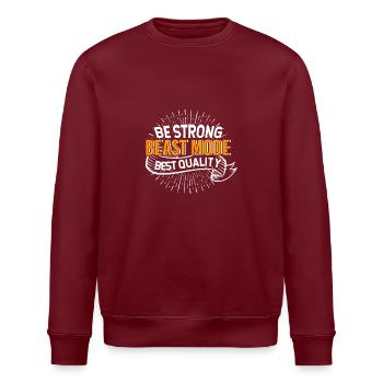 Soyez forte bête Mode meilleure qualité - Sweat bio ROLLER Stanley/Stella Unisexe - bordeaux - Devant - Nik (191cm)