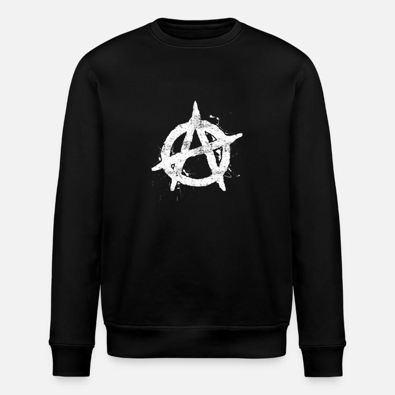 Anarchy Cool - Stanley/Stella ROLLER Unisex Organic Sweatshirt - black