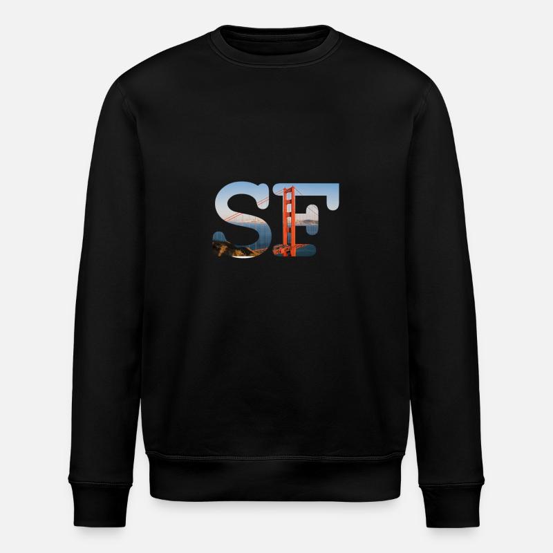 San Francisco - Stanley/Stella ROLLER Unisex Organic Sweatshirt - black