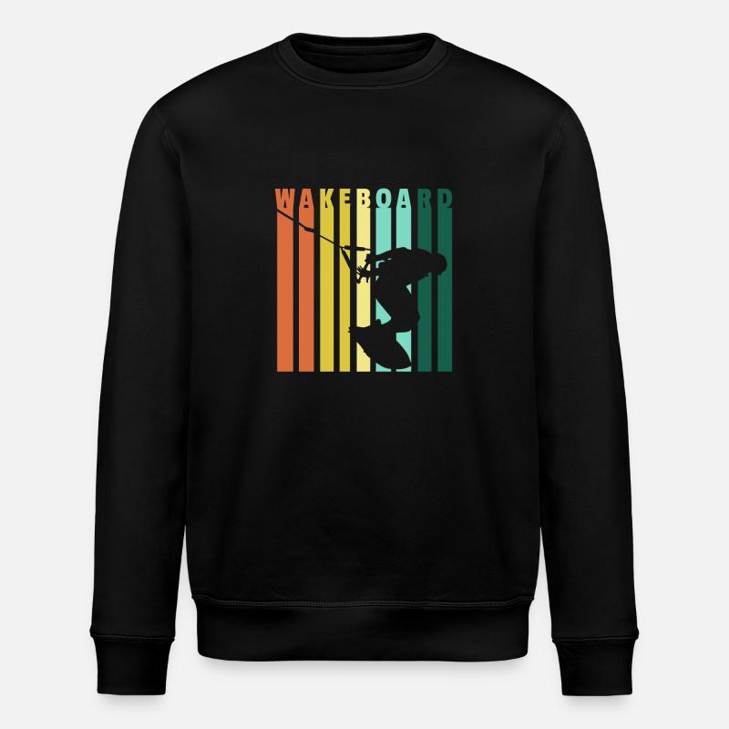 Wakeboarder gift wakeboard waterskiing - Stanley/Stella ROLLER Unisex Organic Sweatshirt - black
