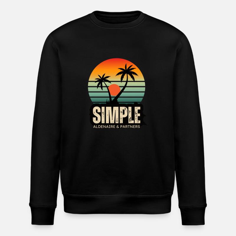Coucher de soleil 4 - Sweat bio ROLLER Stanley/Stella Unisexe - noir
