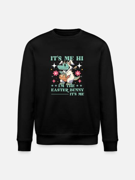Easter Funny Saying - Stanley/Stella ROLLER Unisex Organic Sweatshirt - black