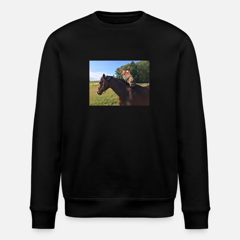 Pferde - Stanley/Stella Unisex Bio-Sweatshirt ROLLER - Schwarz