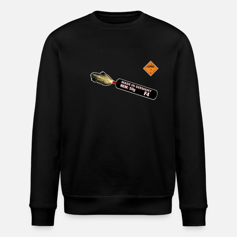 F4 Pyro - Stanley/Stella ROLLER Unisex Organic Sweatshirt - black