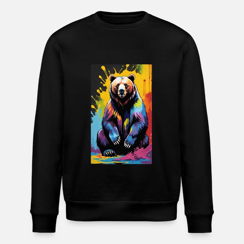 Ours | Ours brun | Grizzli | Animaux - Sweat bio ROLLER Stanley/Stella Unisexe - noir