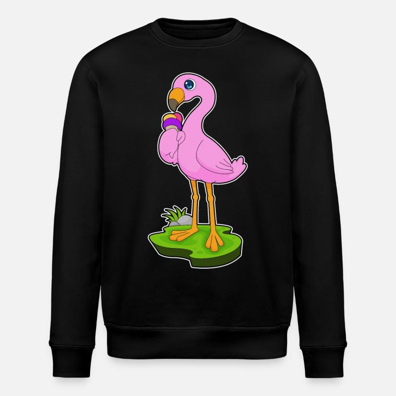 Flamingo Waffeleis - Stanley/Stella Unisex Bio-Sweatshirt ROLLER - Schwarz