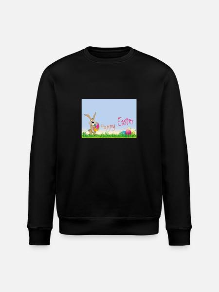 Frohe Ostern - Stanley/Stella Unisex Bio-Sweatshirt ROLLER - Schwarz