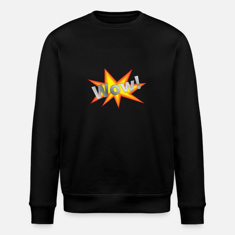 WOW FX effect - gift idea - Stanley/Stella ROLLER Unisex Organic Sweatshirt - black