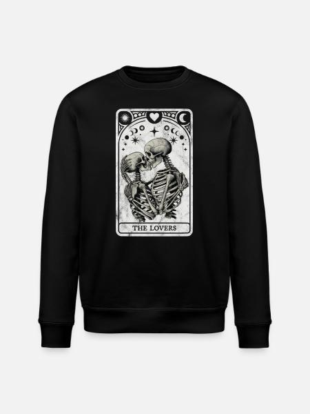The Lovers Tarot - Stanley/Stella ROLLER Unisex Organic Sweatshirt - black