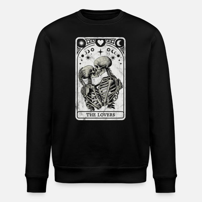 The Lovers Tarot - Stanley/Stella ROLLER Unisex Organic Sweatshirt - black