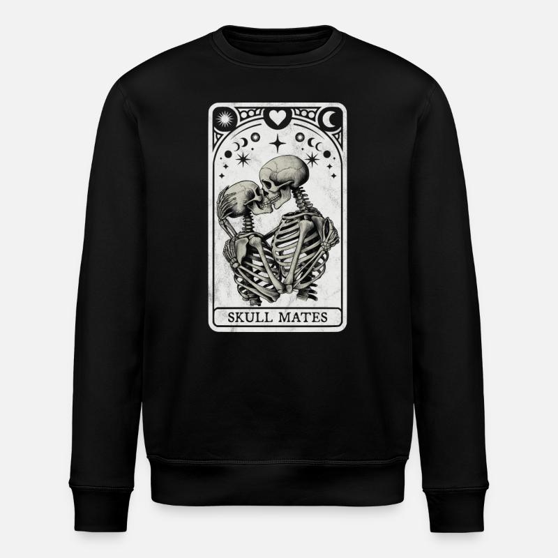 Skull Mates Tarot - Stanley/Stella ROLLER Unisex Organic Sweatshirt - black