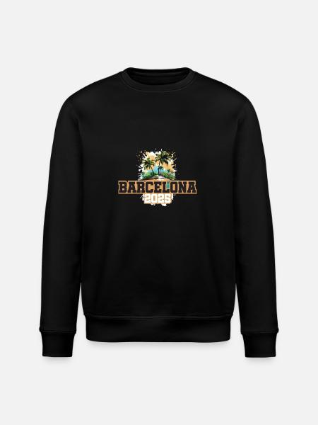 Palmiers de Barcelone 2025 - Sweat bio ROLLER Stanley/Stella Unisexe - noir