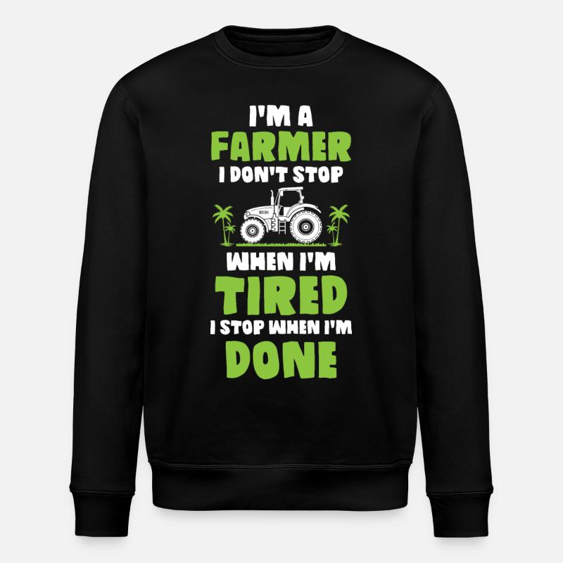 Farrner - Stanley/Stella Unisex Bio-Sweatshirt ROLLER - Schwarz