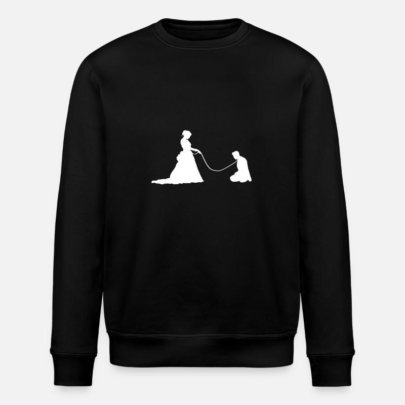 Couple Mariage Drôle - Sweat bio ROLLER Stanley/Stella Unisexe - noir
