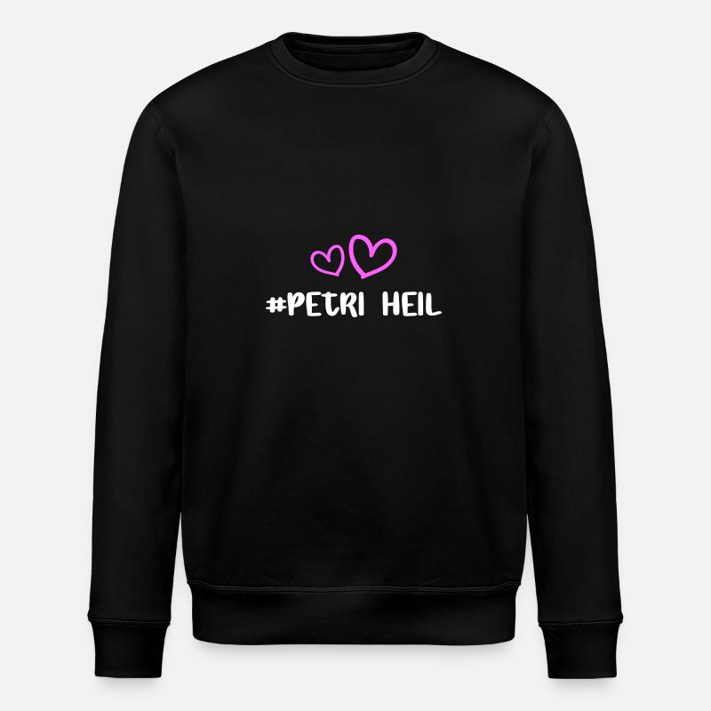 Petri Heil Herz - Stanley/Stella Unisex Bio-Sweatshirt ROLLER - Schwarz